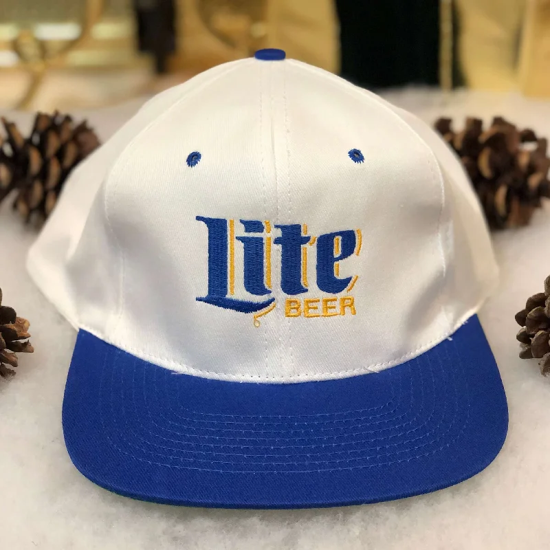 Vintage Deadstock NWOT Miller Lite Beer KC Twill Snapback Hat